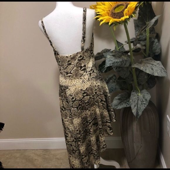 NWOT Free People Midnight dance snake print lace dress size 0 - Picture 5 of 8